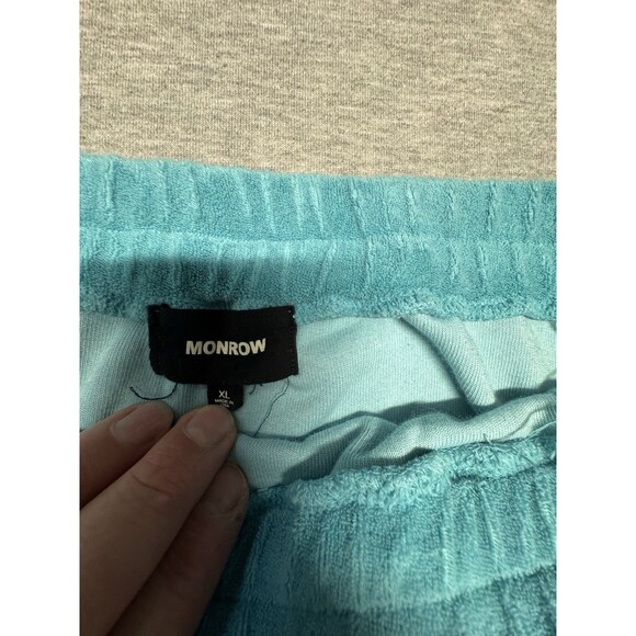 Monrow Skirt Womans XL Blue French Short Pockets Elastic Waist Ranning‎ Walking - Picture 5 of 9